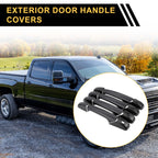 Set of 4 Exterior Door Handle Covers for Chevrolet Avalanche (2002–2013) Carbon Fiber