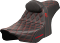 SADDLEMEN Pro Series SDC Performance Seat for Motorcycle (w/ Backrest)