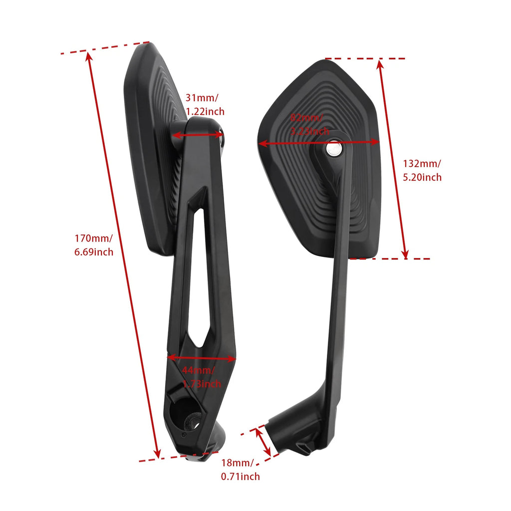 Mirror Set for BMW R1200GS LC / ADV / R1250GS / GSA / R1250R (2013–2024)