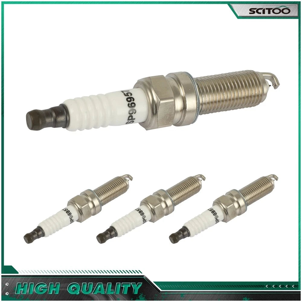 Set of 4 Iridium Spark Plugs for Mitsubishi Lancer Ralliart (2011–2015)