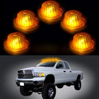 5X Amber Cab Clearance Marker Light + 3528 T10 White LED for Chevy C/K (1973–1987)