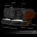 Smoked Corner Headlight Set for GMC Sierra/Yukon (1999–2007)