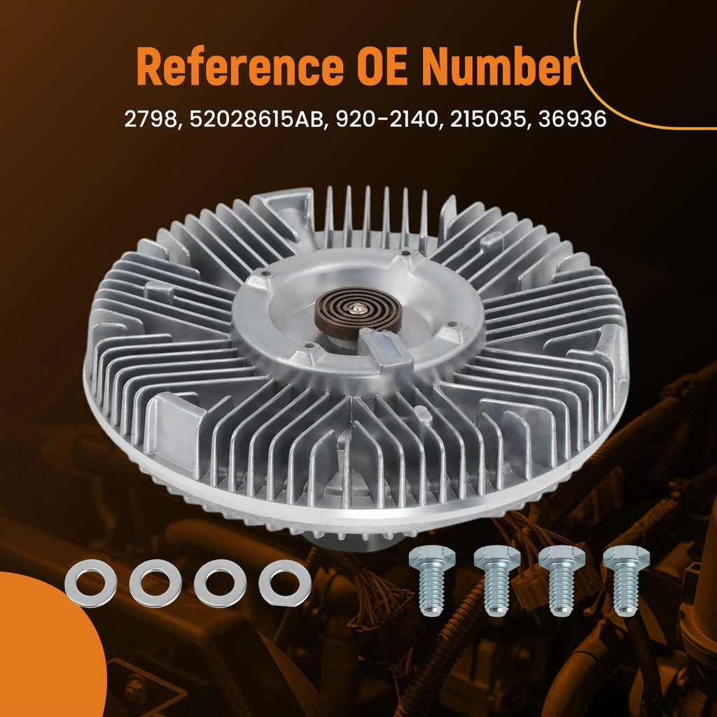 Radiator Cooling Fan Clutch for Dodge D250/Ram 3500/D350/W350 (1990–1999) 920-2140