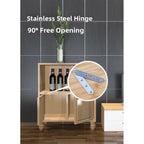 Stainless Steel Hinge for Cabinet and Flip Window Integration (6x1.2x0.2cm)