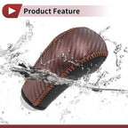 Gear Shift Knob Cover for Subaru Forester (2014–2017) Brown Carbon Fiber