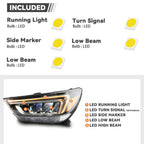 Full LED Headlight Set for Buick Encore (2017–2020) w/DRL & Module
