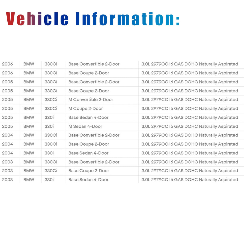 Rear Drive Shaft Assembly for BMW E46 330Ci 330i (2003-2006)