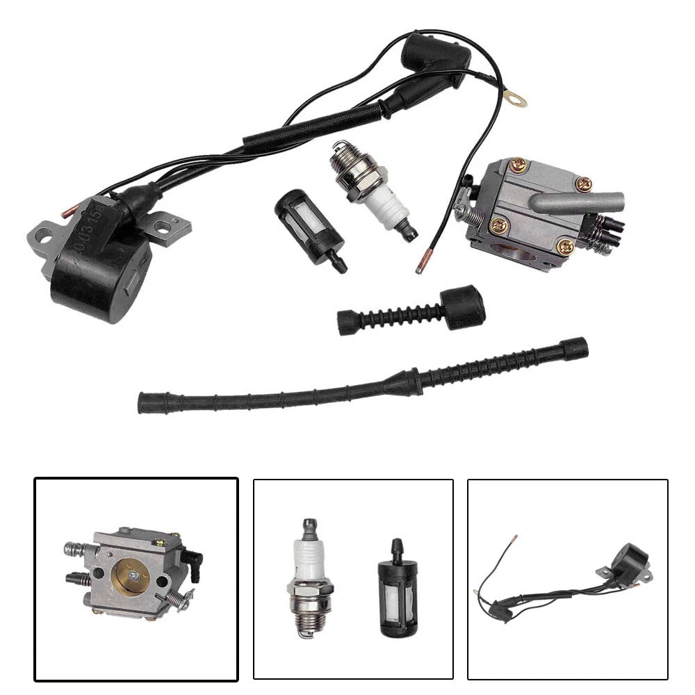 Carburetor Ignition Coil Fuel Filter Kit for STIHL 038 MS380 MS381 (N/A)