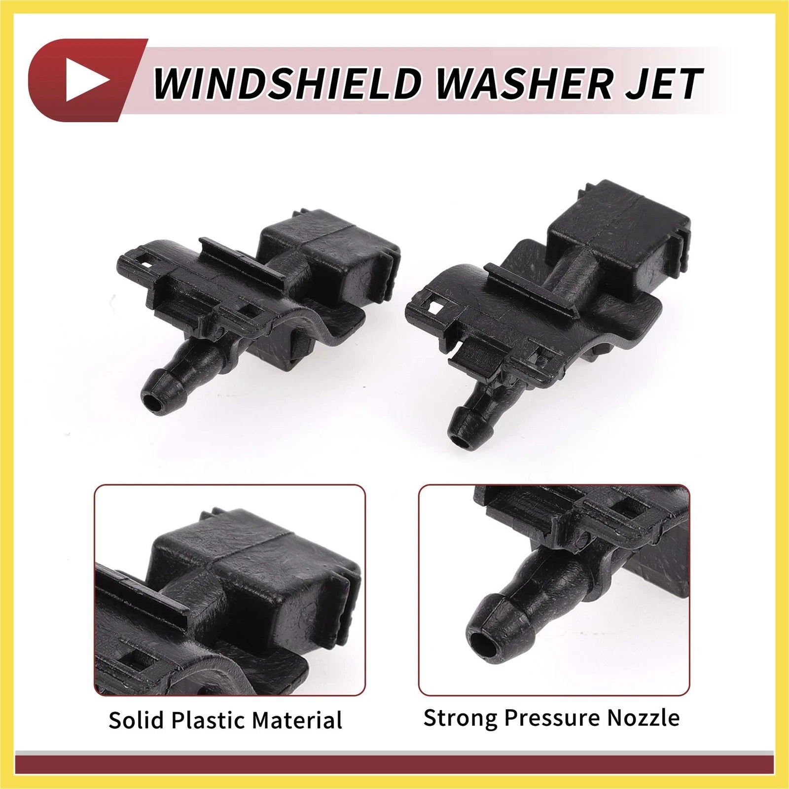 Set of 2 Front Windshield Washer Nozzles for Toyota Tacoma (2016–2023) No. 8538130220