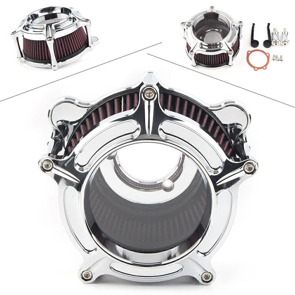Air Cleaner Intake Filter for Harley Dyna Softail Fatboy Touring Glide (CHR)