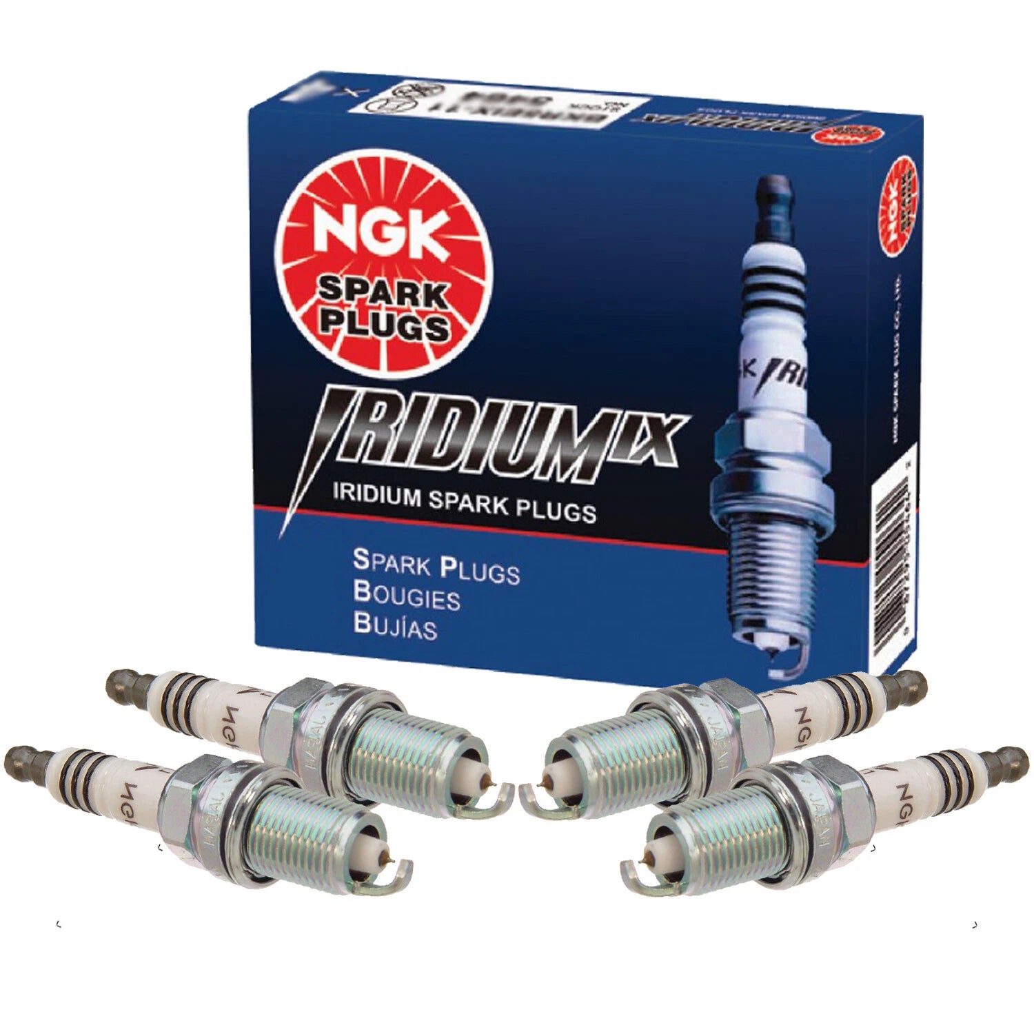 Set of 4 NGK Iridium IX Spark Plugs for Acura Chrysler Dodge Honda Jeep Nissan L4