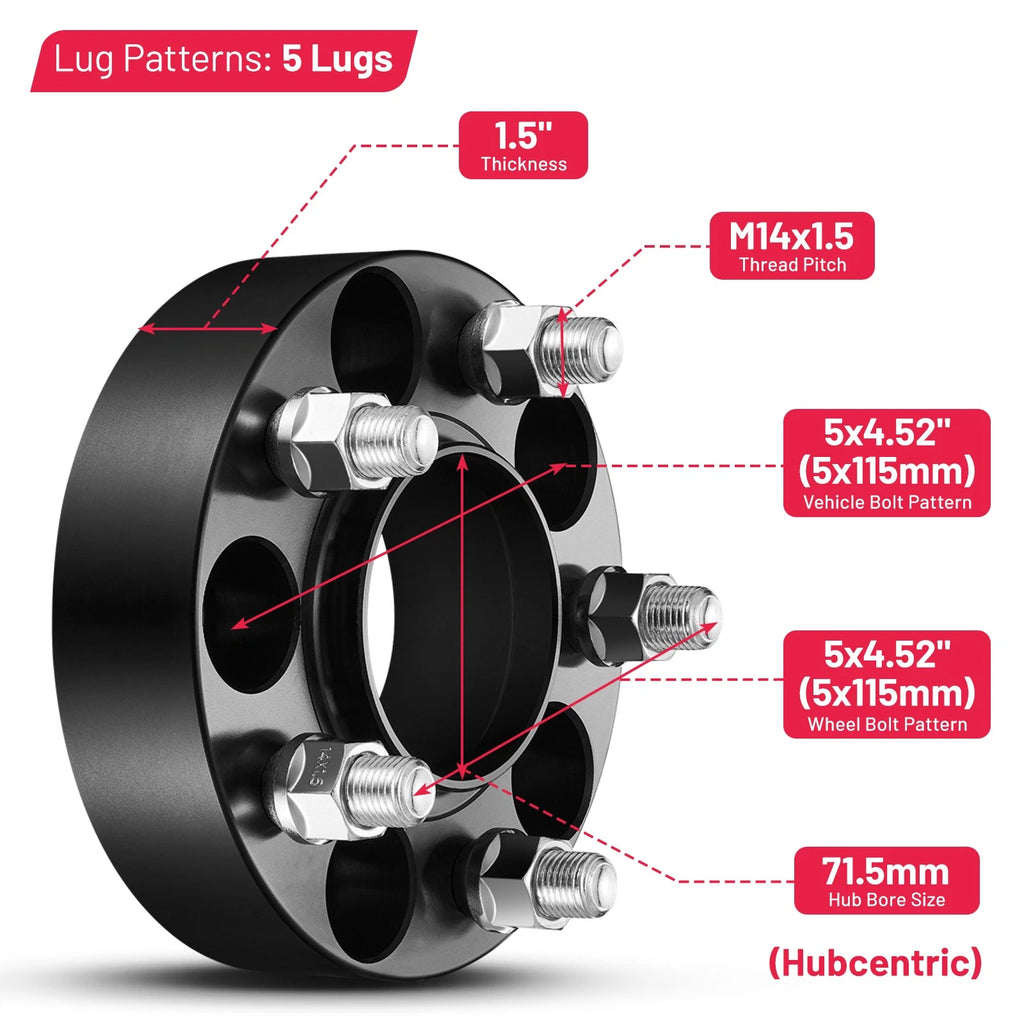 Wheel Spacers for Dodge Challenger (2008-2023)