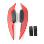 Universal Red Fairing Winglets Side Spoiler Deflector Air Wings - Pair