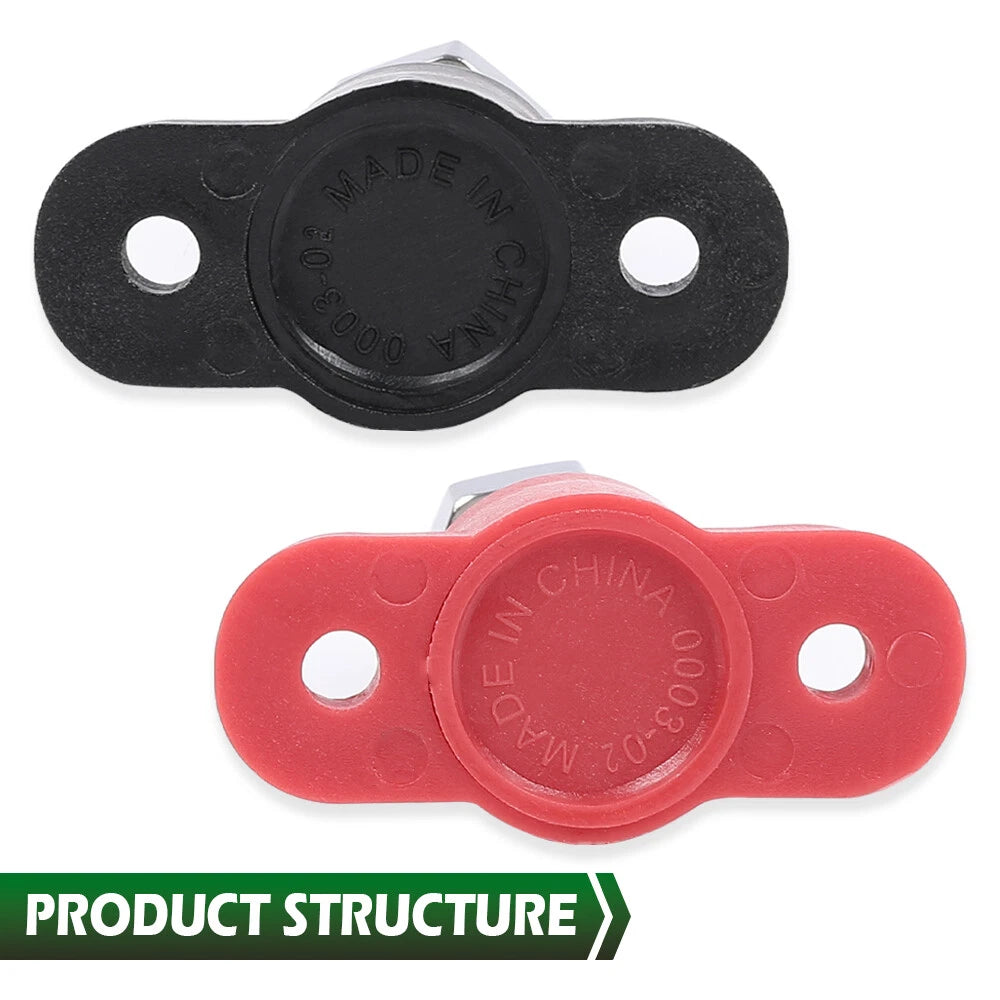 Set of 2 Junction Block Power Post Insulated Terminal Studs 3/8"
