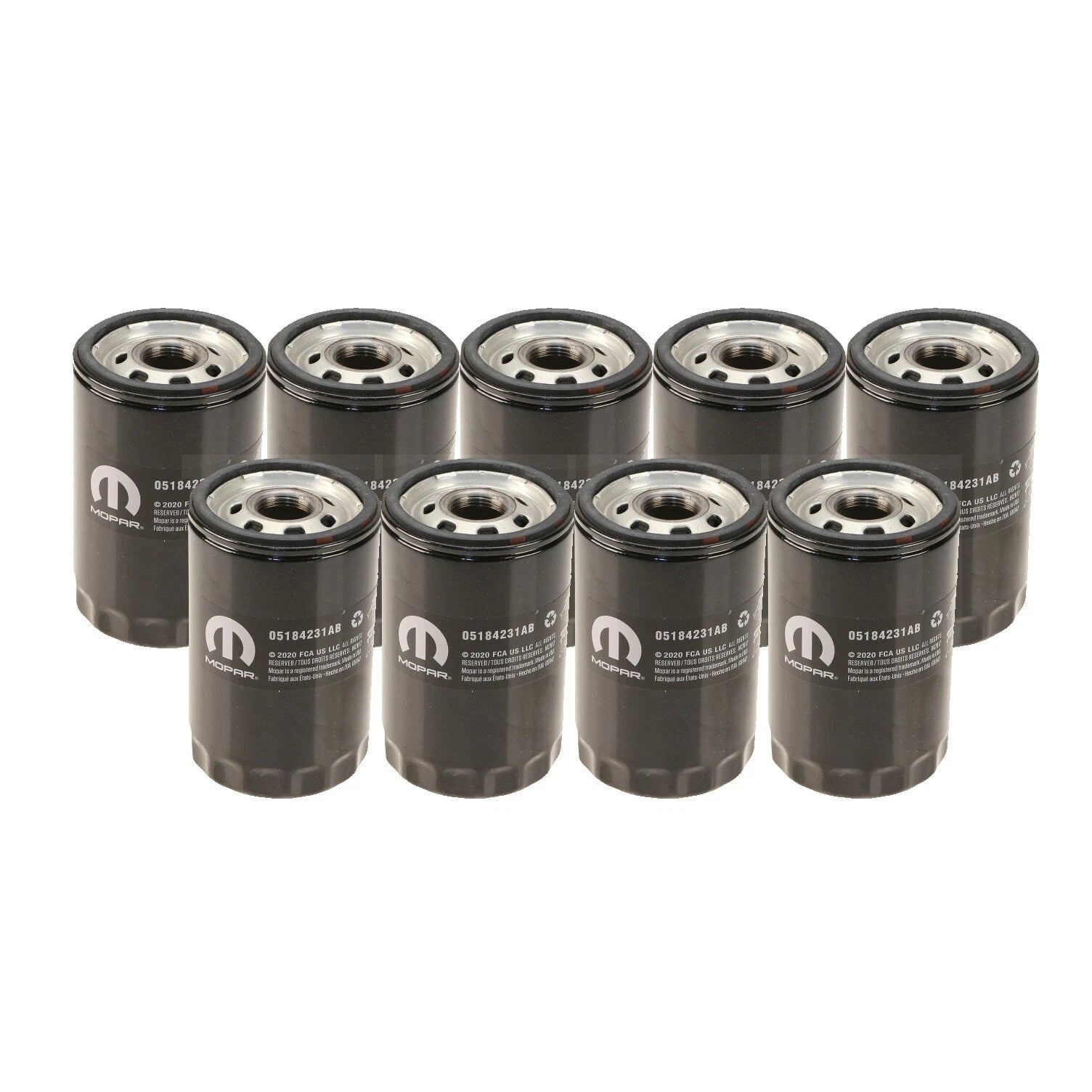 Set of 9 Engine Oil Filters for Dodge Jeep Ram 3.7L V6 (OEM)