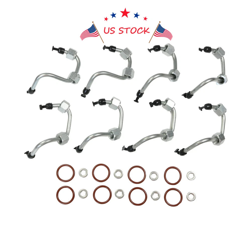 Set of 8 Fuel Injector O-Ring Seals for Ford 6.4L Diesel (2008–2010)