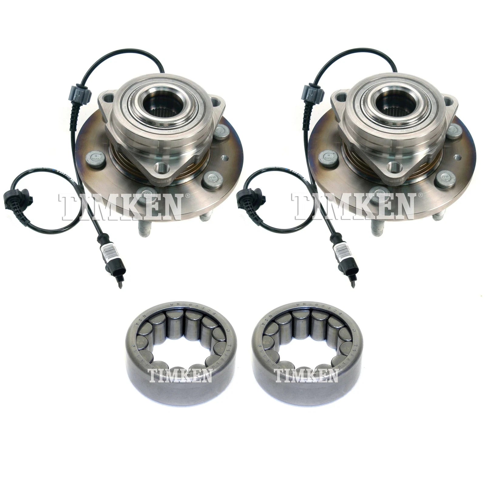 Front and Rear Wheel Bearings & Hubs Kit for Yukon XL Suburban 1500 (2000–2006)