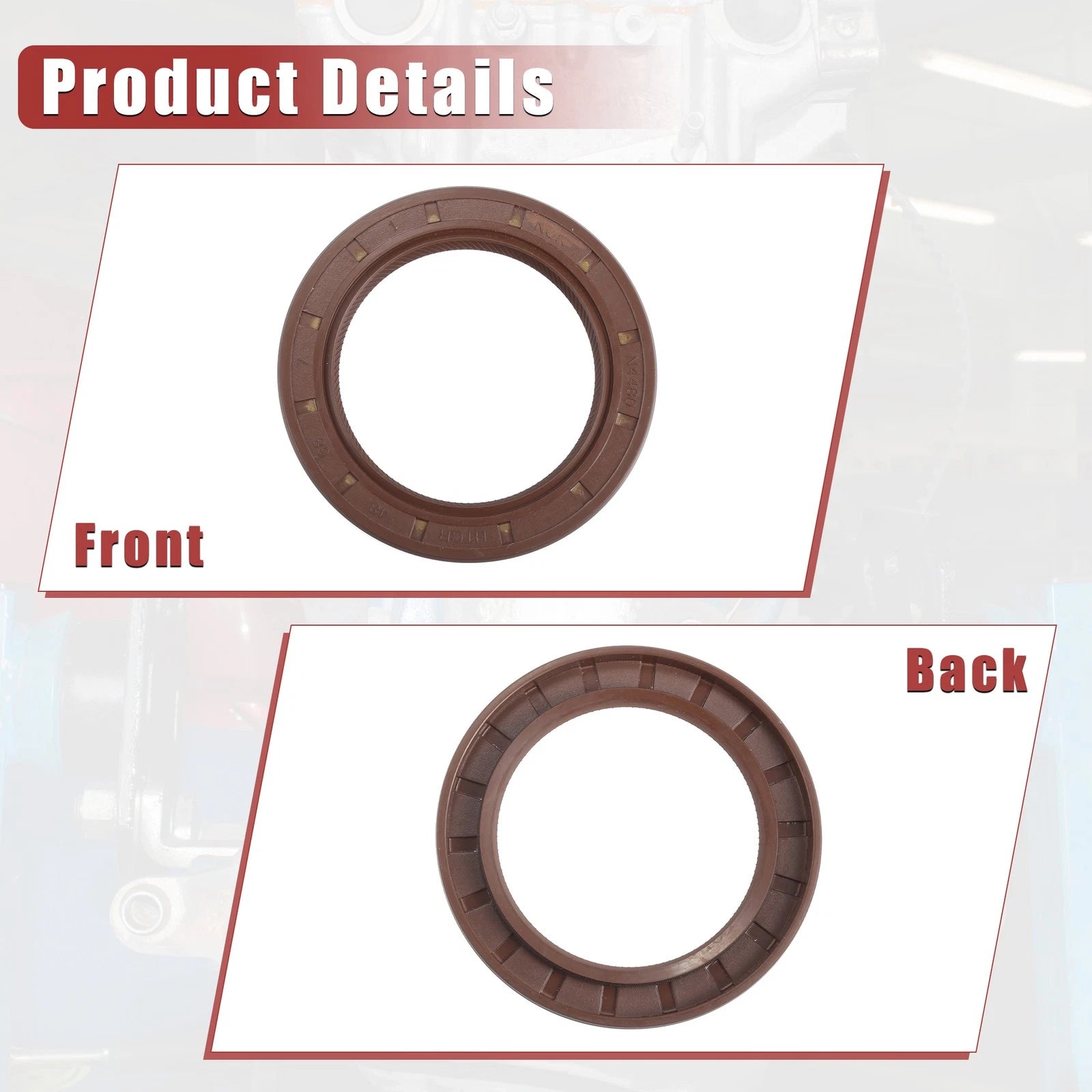 2X Engine Crankshaft Oil Seal for Toyota Tacoma (No. 90311-48029)