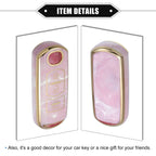 3X Remote Smart Key Fob Cover Case for Mazda CX-3 CX-4 CX-5 (TPU Pink)