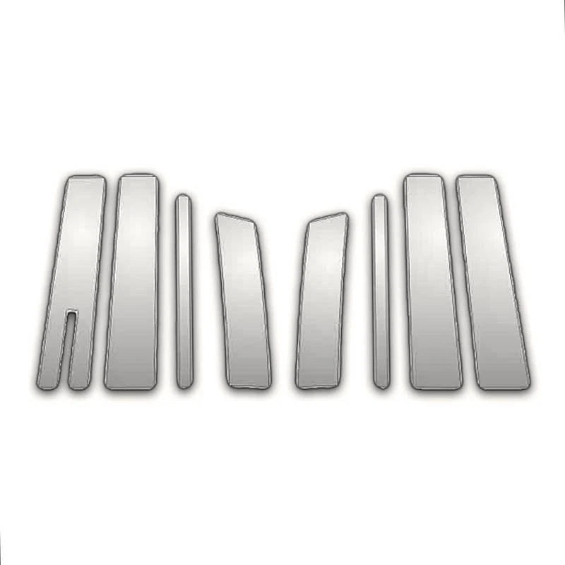 8Pc Chrome Pillar Post Covers Replacement for Lincoln MKT (2010–2019)