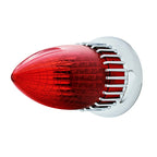 Chrome Flush Mount LED Tail Lights for Cadillac 1959 (Red Lens)