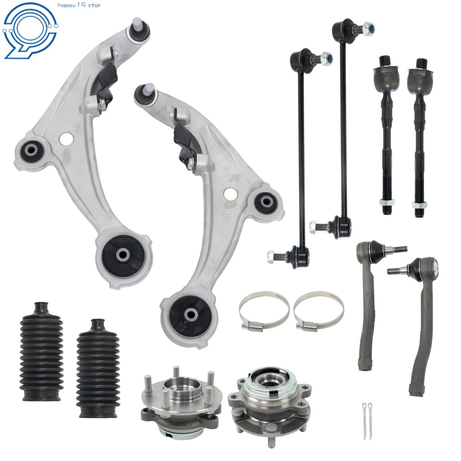 12pc Front Lower Control Arm Suspension Kit for Nissan Altima (2007–2013)