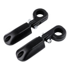 1-1/4" Matte Black Engine Guard Foot Pegs for Harley Touring Sportster