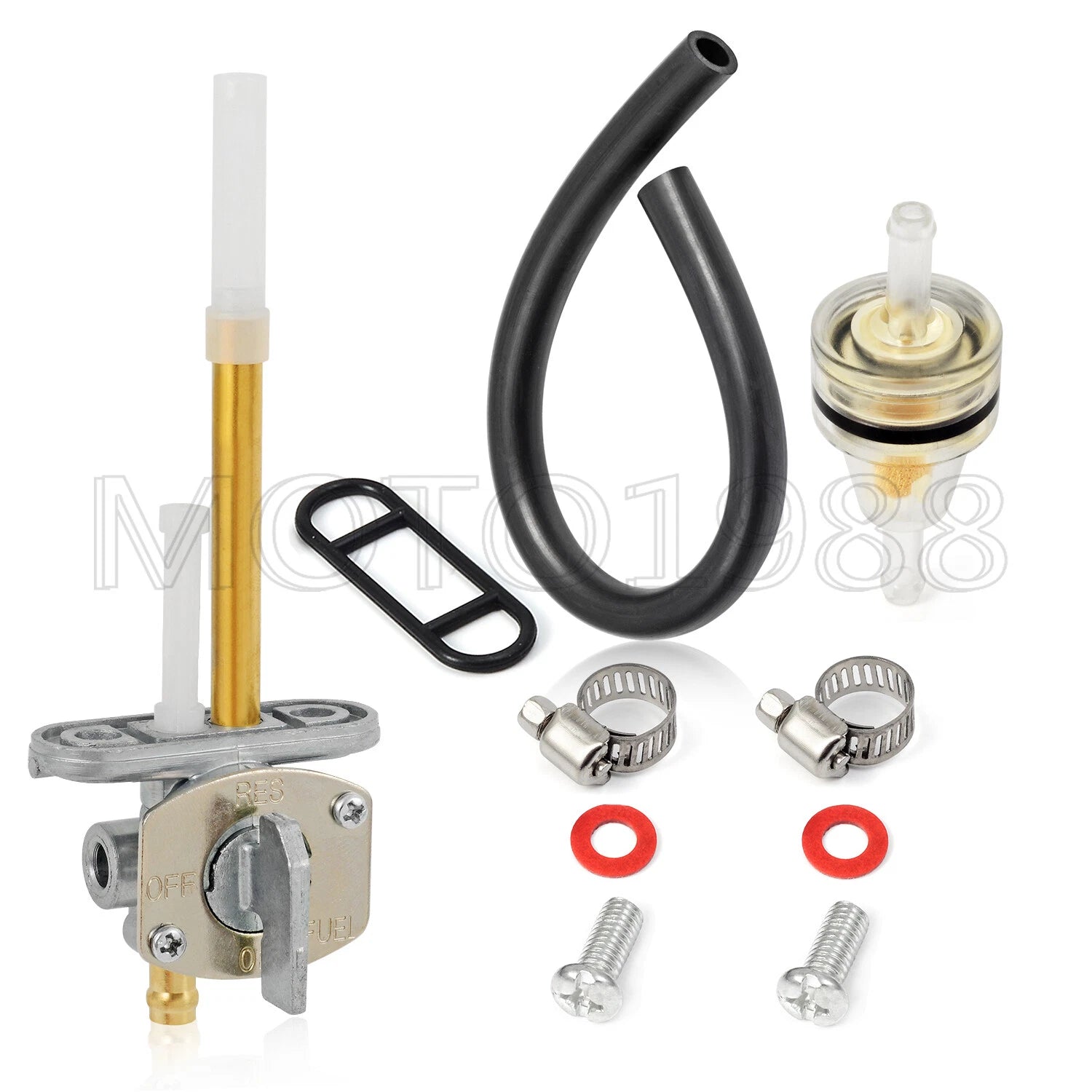Fuel Valve Petcock Kit for Yamaha Big Bear 350 (1987–1999), Kodiak 400 (1993–1999)