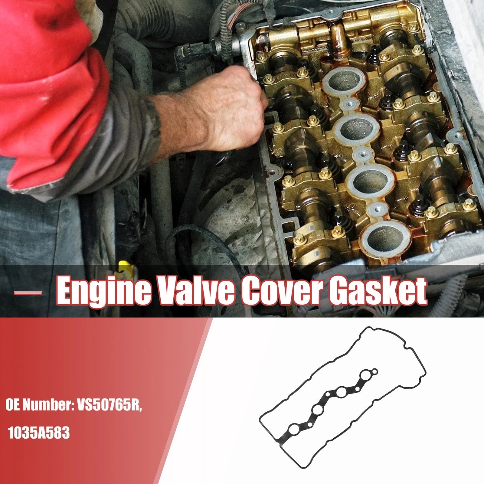 Engine Valve Cover Gasket VS50765R 1035A583 for Mitsubishi Lancer (2008–2017)