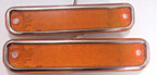 LED Side Marker Fender Lights Set for 1973-1980 Chevy GMC Truck Amber Red