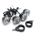 Motorcycle Turn Signals Kit for Harley Davidson (LED, 41mm, Clear Lens, Black)
