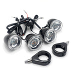Motorcycle Turn Signals Kit for Harley Davidson (LED, 41mm, Clear Lens, Black)