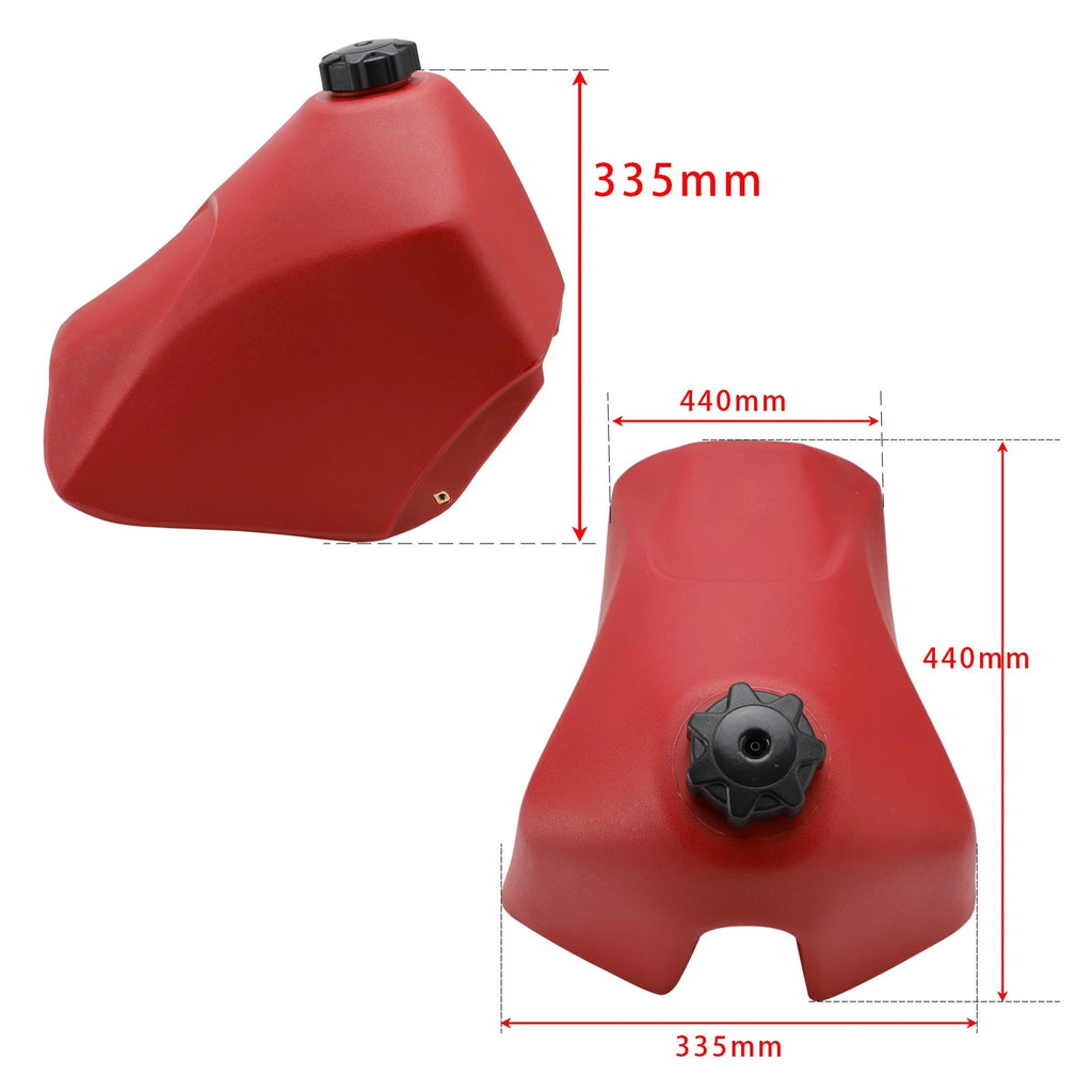 Oversized 3.2 Gallon Fuel Gas Tank for Kawasaki KLR250 (1985–2005)