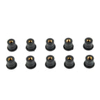 10 Pack Rubber Nuts M6 Vibration Damper for ATV (Motorcycle Windshield)