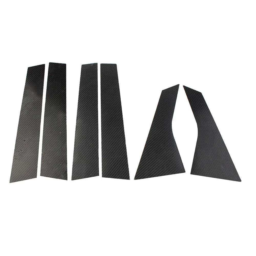 6x Carbon Fiber Door Window Trim Covers for Honda Accord (2018-2021)