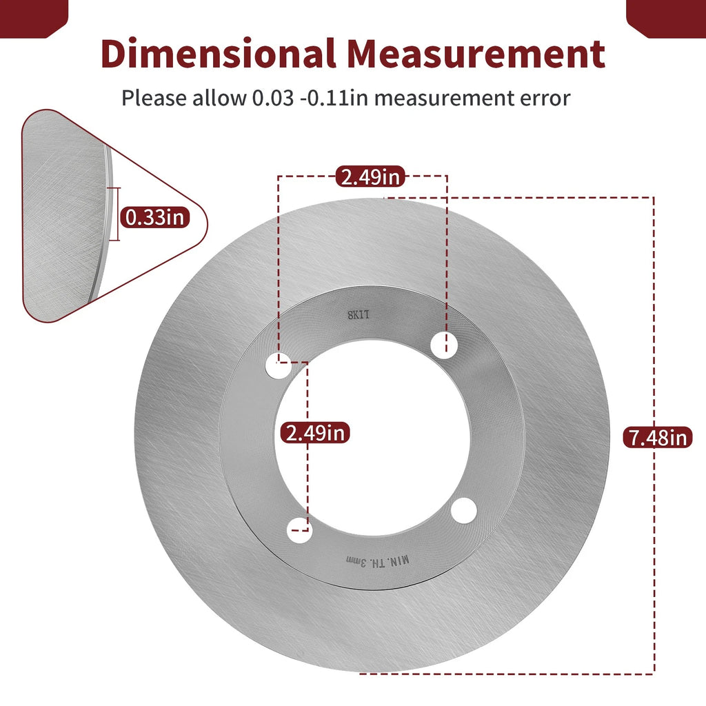 Brake Disc Rotor for Suzuki Eiger 400, Vinson 500 (2002-2007)
