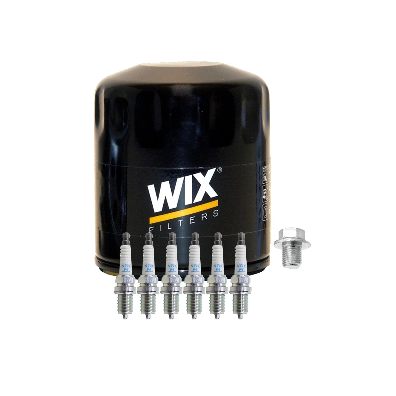 Wix Engine Oil Filter & NGK 6 Spark Plugs Kit for 4Runner Camry