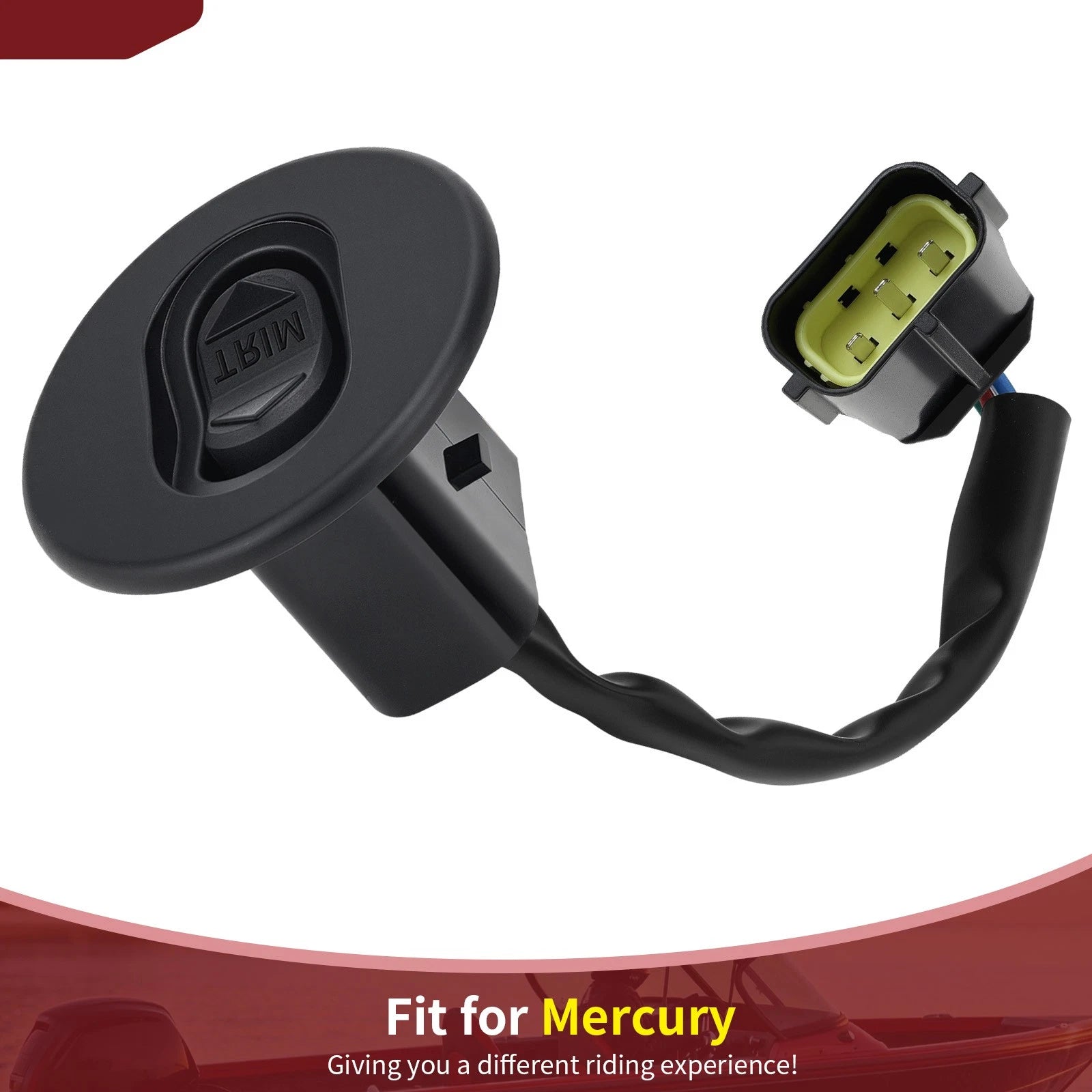 Trim Switch Round Bezel for Mercury Outboard (65-150 HP, 4-Stroke)