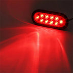 2X 6 Inch Red LED Rear Tail Lights for Truck Trailer