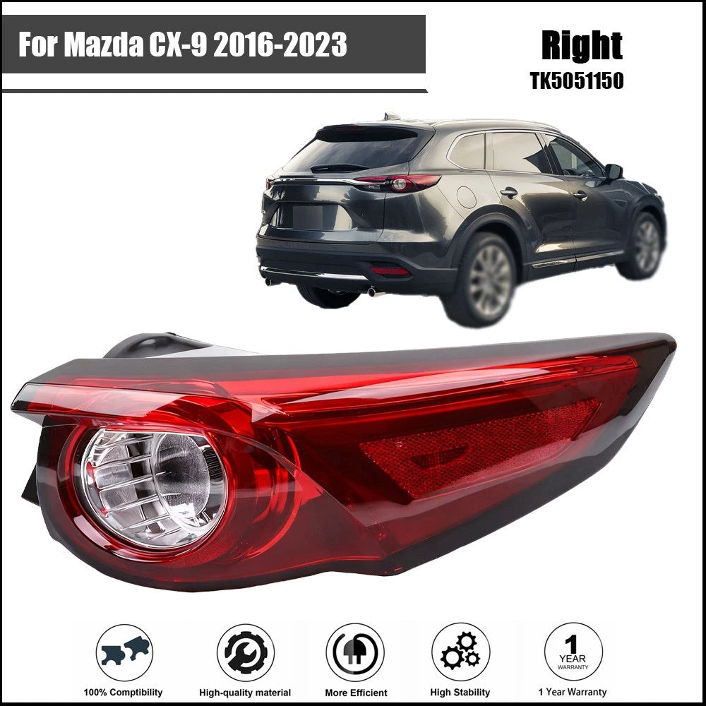 Tail Light Assembly for Mazda CX-9 (2016–2023) Right Side LED