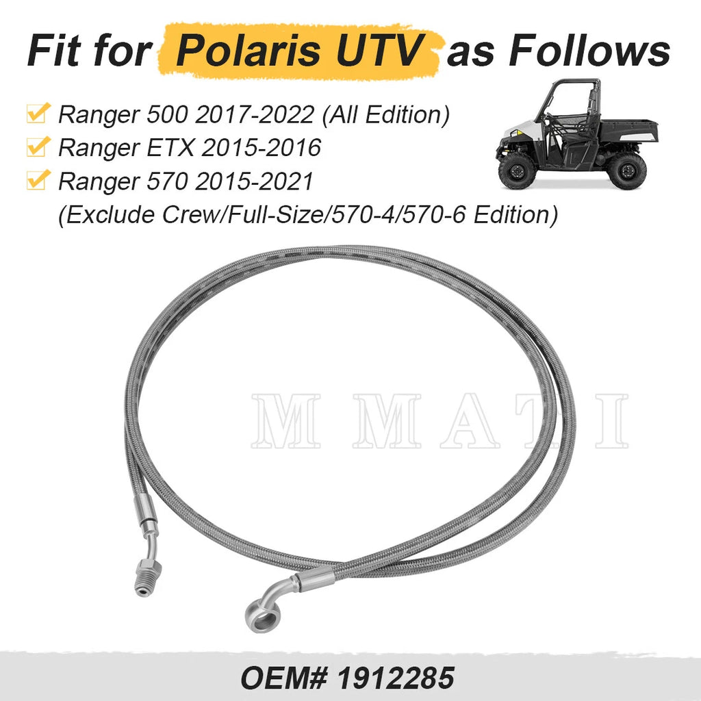 Front Brake Line Hose for Polaris Ranger 500 570 ETX (2015–2022)