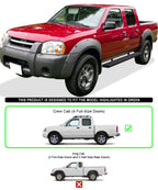 iBoard Stainless Steel Running Boards for Nissan Frontier (1999-2004)