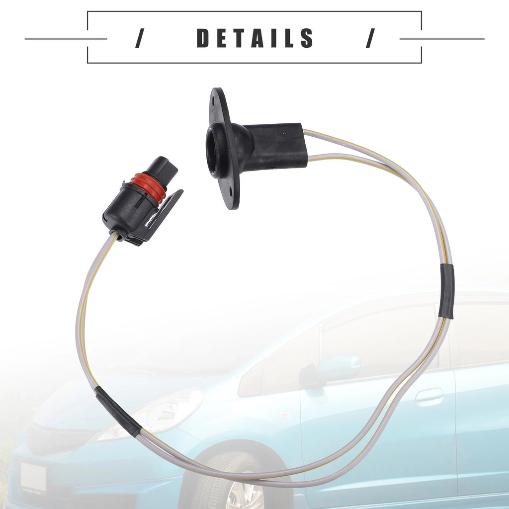 2X License Plate Light Wire Harnesses for Dodge 1500 (1994–2001) Plastic Black