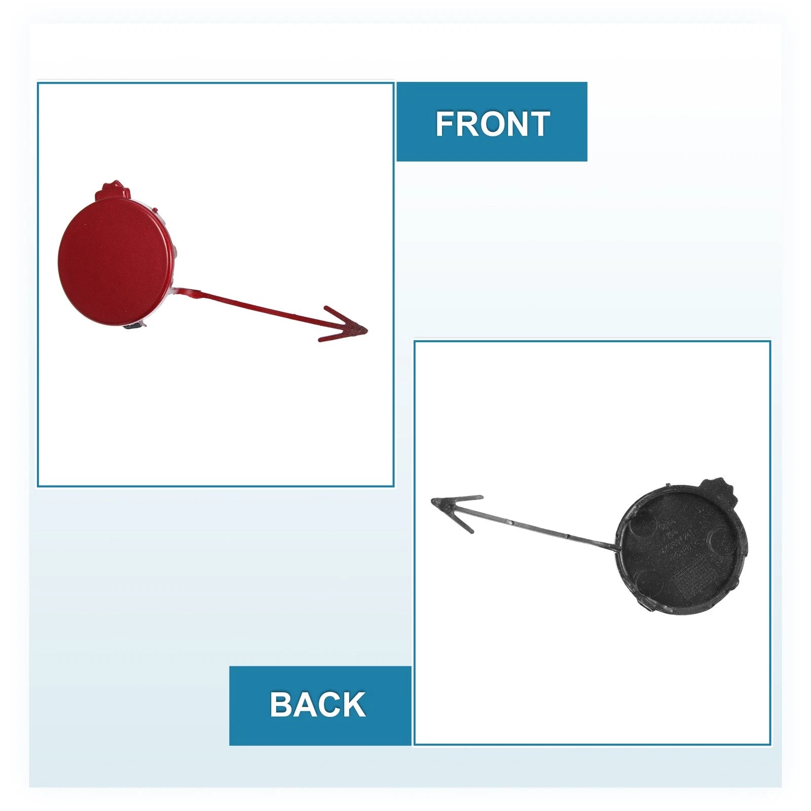 Tow Hook Cover for Volkswagen Golf 6 MK6 (2009–2013) 5K0 807 241 Red