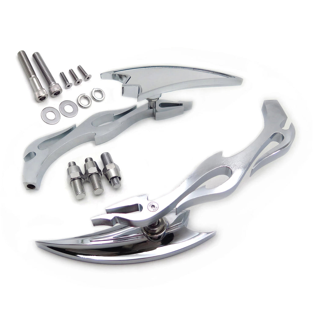 Alloy Arrow Custom Chrome Mirror for Harley Softail FatBoy Sportster