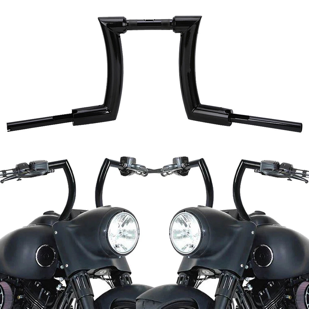 2" DNA 12" Fat Ape Hanger Bars for Harley Touring Dyna 883 Softail
