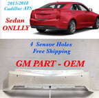 Rear Bumper for Cadillac ATS Sedan (2013–2018) 4 Sensor Holes #48
