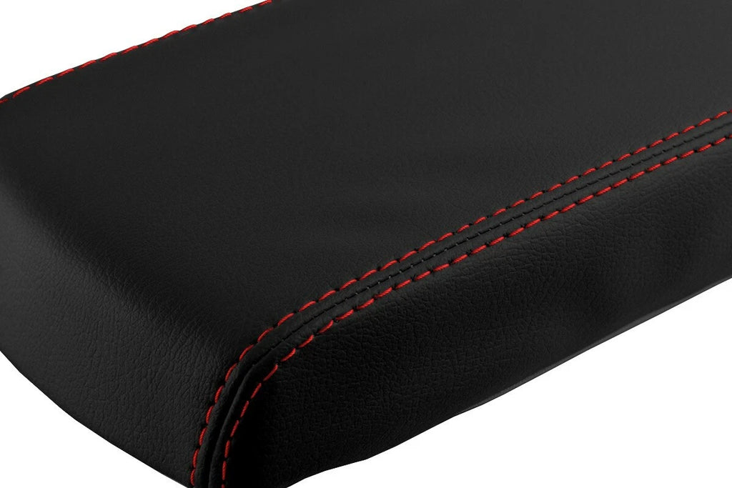 Console Lid Pull Over Cover Leather for Toyota Supra (1986–1992) Red Stitch