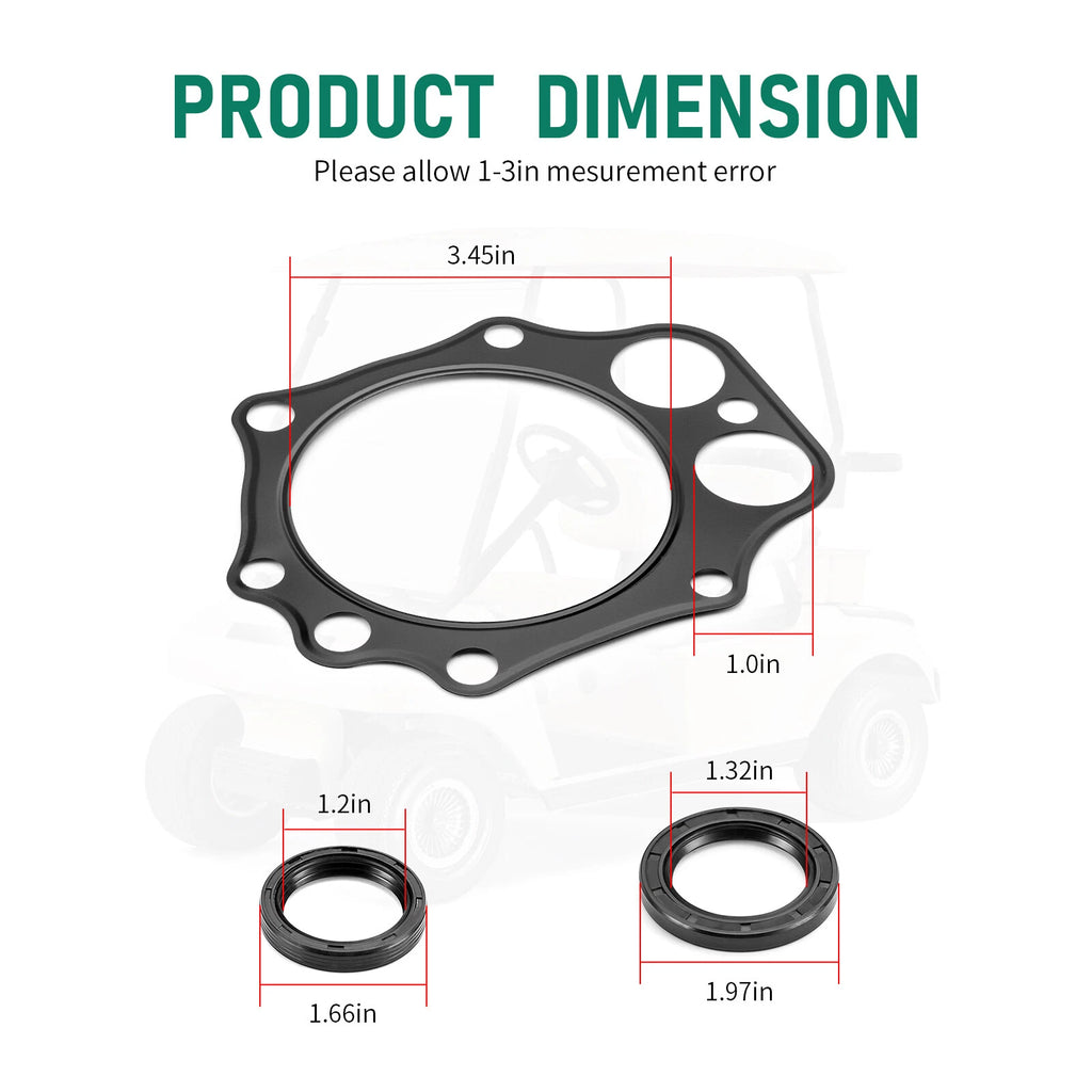 Engine Gaskets Seals Kit for Club Car DS Precedent Gas Golf Cart FE350 (2005–2015)