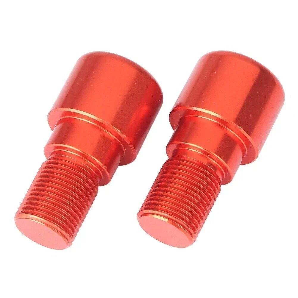 18mm Motorcycle Dirt Bike Handlebar Grips End Cap Plugs - 1 Pair